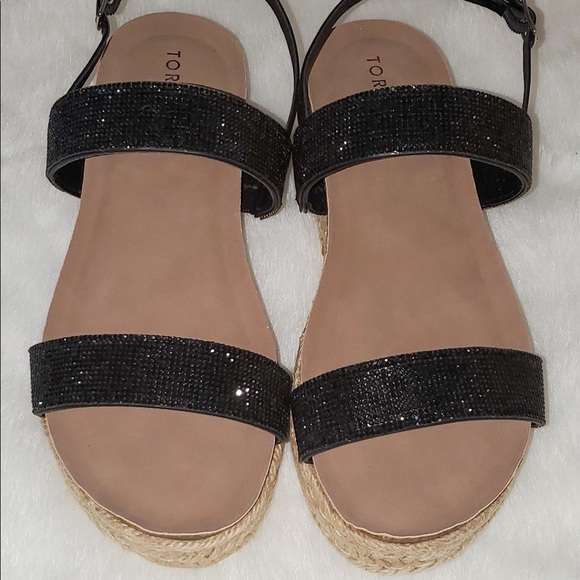 Torrid Black Bling Platform Sandal - Picture 3 of 5